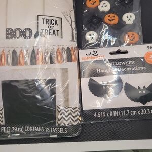 Celebrate It Halloween Tassel and Hanging Decoration Set - Black, Orange, White